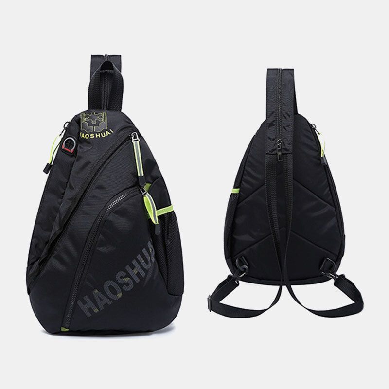 Hombres Moda Casual Bolso De Hombro Impermeable Bolso De Pecho Mochila