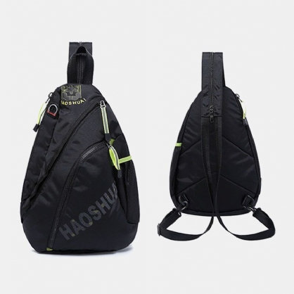 Hombres Moda Casual Bolso De Hombro Impermeable Bolso De Pecho Mochila