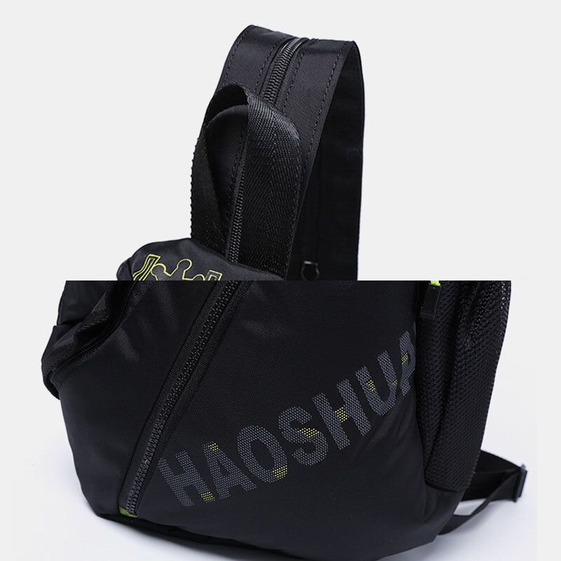 Hombres Moda Casual Bolso De Hombro Impermeable Bolso De Pecho Mochila