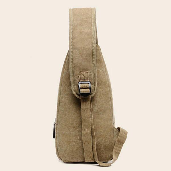 Hombres Mujeres Bolso De Hombreajero De Lona Retro Bolso De Hombro Paquete De Pecho