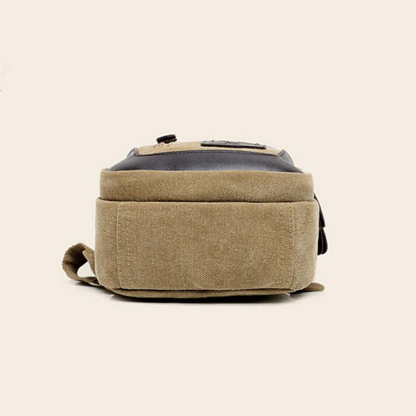 Hombres Mujeres Bolso De Hombreajero De Lona Retro Bolso De Hombro Paquete De Pecho