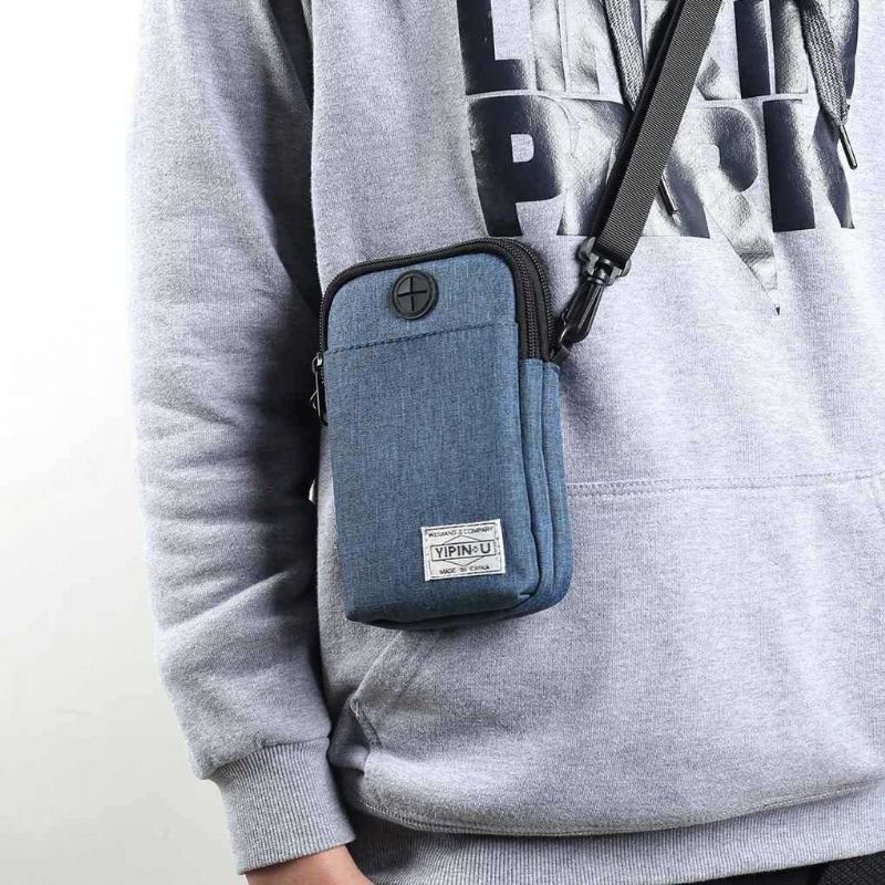 Hombres Mujeres Bolso De Hombro De Hombreajero Impermeable Bolso De Almacenamiento En La Cintura Paquetes De Teléfono Móvil Cartera Deportiva