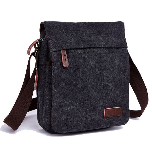 Hombres Mujeres Lona Ocio Multi Bolsillo Crossboby Bag Capacidad Bolsa De Hombro