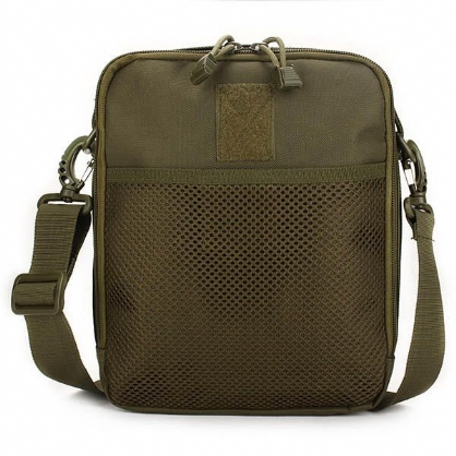 Hombres Mujeres Nylon Sport Outdoor Tactical Army Ipad Shoulder Crossbody Bag