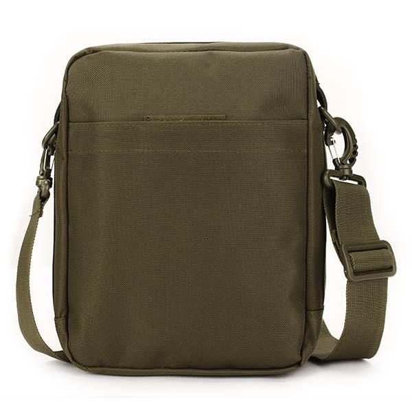 Hombres Mujeres Nylon Sport Outdoor Tactical Army Ipad Shoulder Crossbody Bag