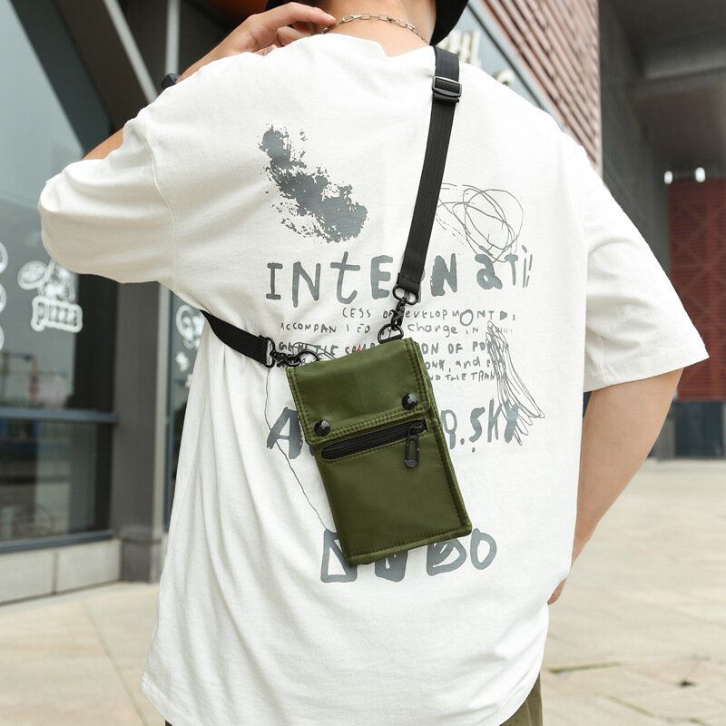 Hombres Multi-carry Expandible Multifunción Impermeable Casual Phone Bag Crossbody Bag Sling Bag