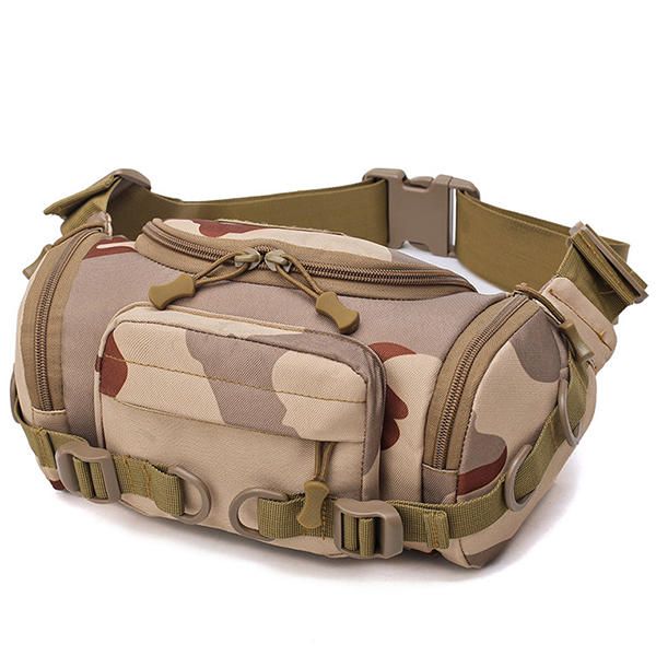 Hombres Nylon Al Aire Libre Impermeable Tactical Sling Bag Bolsa De Pecho Bolsa De Cintura Bolsa De Bandolera