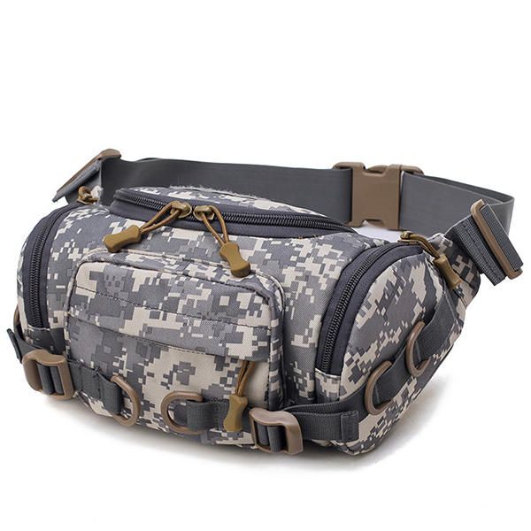 Hombres Nylon Al Aire Libre Impermeable Tactical Sling Bag Bolsa De Pecho Bolsa De Cintura Bolsa De Bandolera