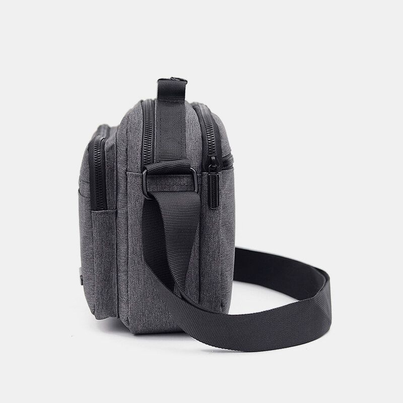 Hombres Nylon Ligero Casual Viaje Al Aire Libre Bolso De Hombro Con Múltiples Cargas Bolso Bandolera