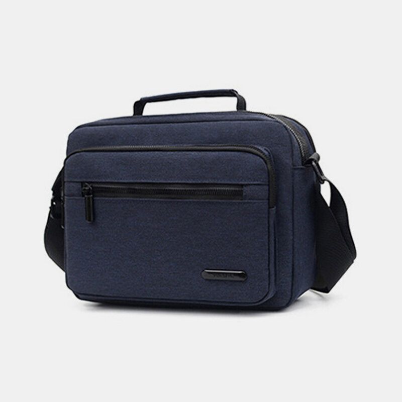 Hombres Nylon Ligero Casual Viaje Al Aire Libre Bolso De Hombro Con Múltiples Cargas Bolso Bandolera