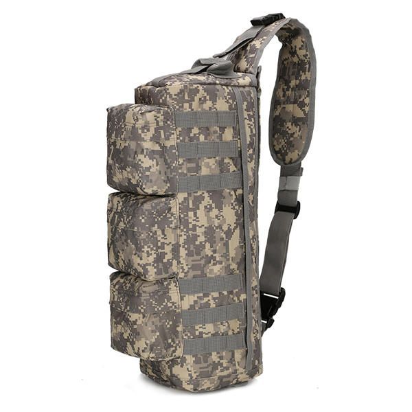 Hombres Nylon Tactical Outdoor Sport Cs Crossbody Bag Senderismo Bolsa De Pecho