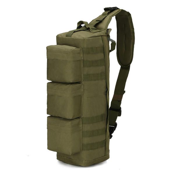 Hombres Nylon Tactical Outdoor Sport Cs Crossbody Bag Senderismo Bolsa De Pecho