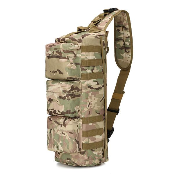 Hombres Nylon Tactical Outdoor Sport Cs Crossbody Bag Senderismo Bolsa De Pecho