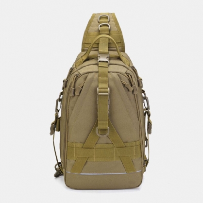 Hombres Oxford Camo Multifunción Impermeable Deportes Al Aire Libre Equitación Bolso De Hombro Táctico Bolso Bandolera Bolsa De Pecho