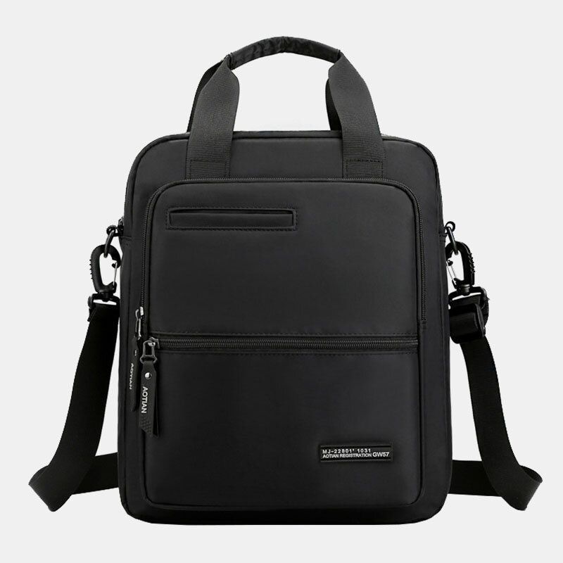 Hombres Oxford Cloth Gran Capacidad Impermeable Multi-carry Multi-propósito 13 Pulgadas Laptop Bag Maletín Bolso Bandolera