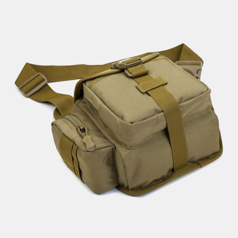 Hombres Oxford Deportes Para Montar Al Aire Libre Camo Impermeable Gran Capacidad Bolso Bandolera Riñonera Bolsa De Sillín