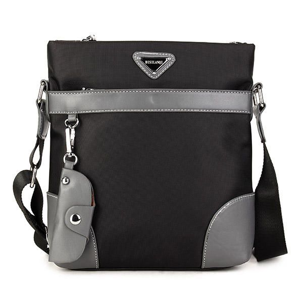 Hombres Oxford Leisure Crossbody Bag Business Bandolera Llavero