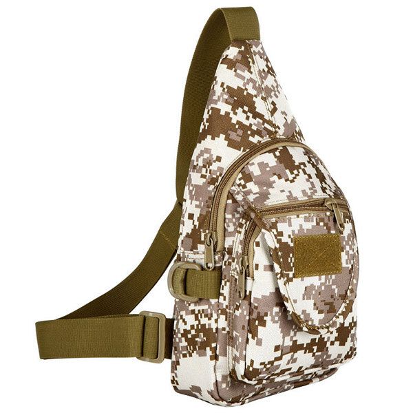 Hombres Oxford Mochila Hombro Pecho Senderismo Bolsa Militar