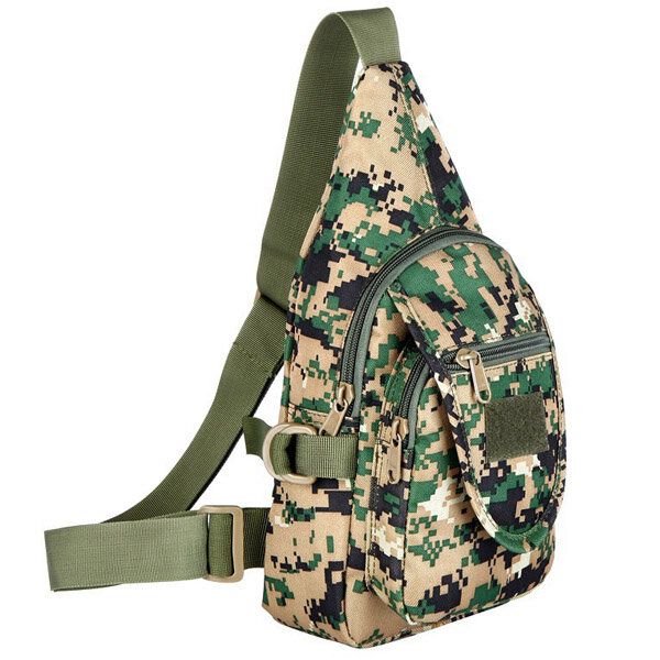 Hombres Oxford Mochila Hombro Pecho Senderismo Bolsa Militar