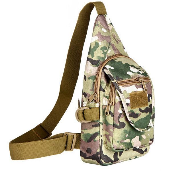 Hombres Oxford Mochila Hombro Pecho Senderismo Bolsa Militar