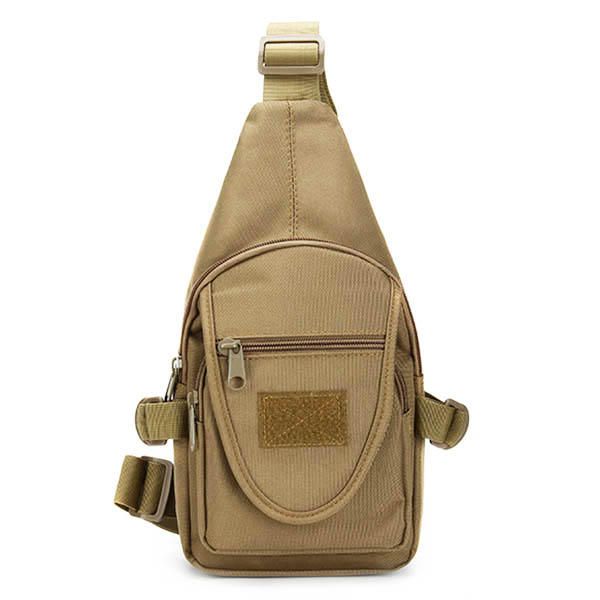 Hombres Oxford Mochila Hombro Pecho Senderismo Bolsa Militar