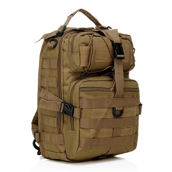 Hombres Oxford Tactical Chest Pack Molle Slingle Hombro Mochila Sling Bag