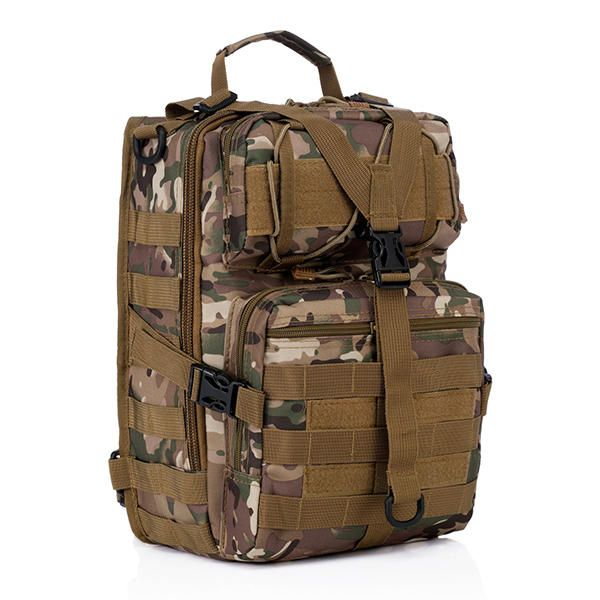 Hombres Oxford Tactical Chest Pack Molle Slingle Hombro Mochila Sling Bag