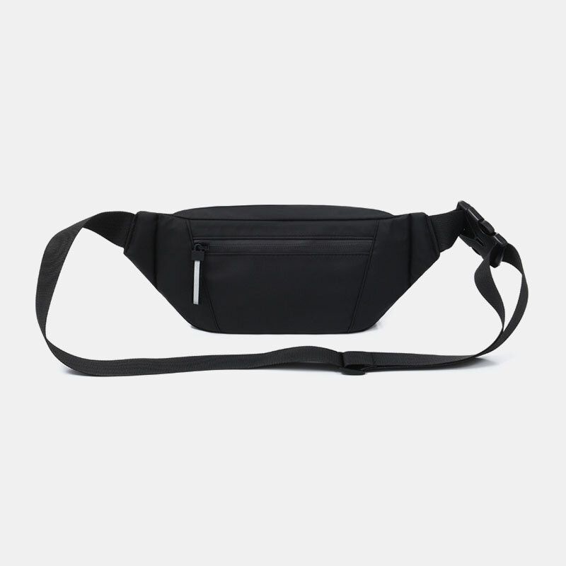 Hombres Poliéster Orificio Para Auriculares Multi-carry Bolso Bandolera Informal Impermeable Bolso En El Pecho Bolso Bandolera