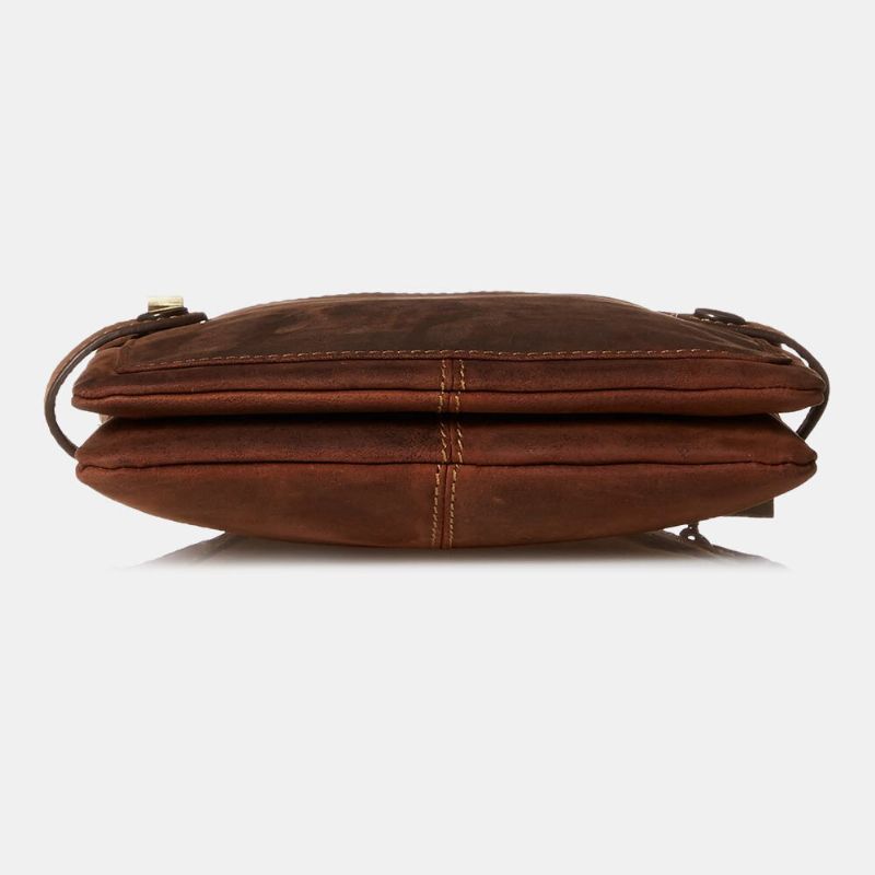 Hombres Pu Cuero Delgado Antirrobo 6.5 Pulgadas Bolsa De Teléfono Bolsa De Hombreajero Bolso Bandolera Bolso Bandolera