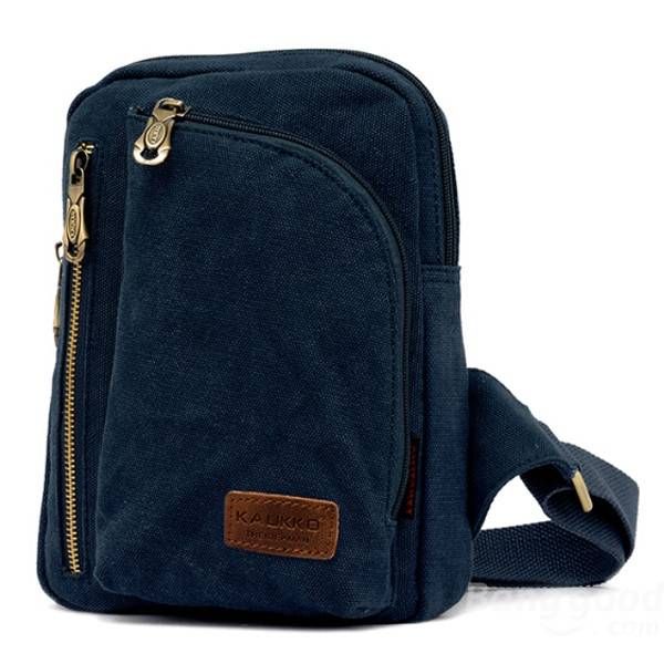 Kaukko Bolso Bandolera De Lona Informal Para Hombre Y Mujer Para Hombre