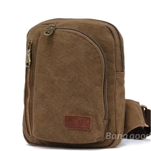 Kaukko Bolso Bandolera De Lona Informal Para Hombre Y Mujer Para Hombre