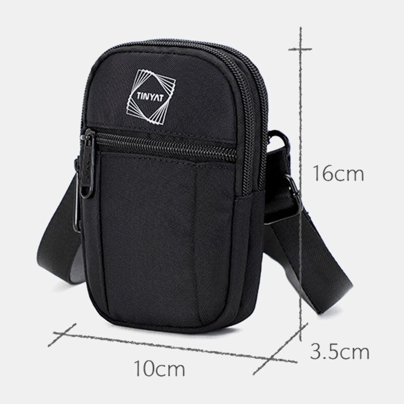 Mini Bolso De Hombro Para Hombre Bolso Bandolera Bolso Para Teléfono Bolso Impermeable Para Exteriores