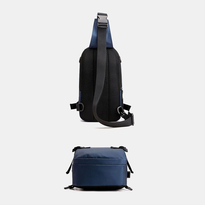 Mochila Deportiva Ligera Impermeable Para Hombre A La Moda Con Puerto De Carga Usb