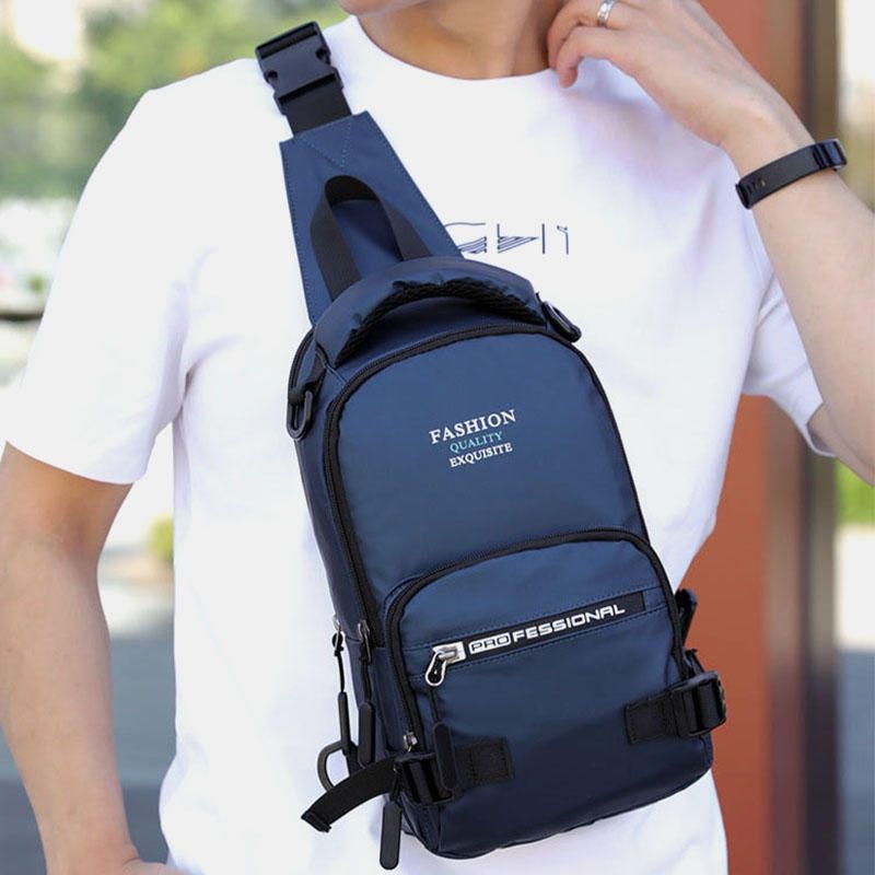 Mochila Deportiva Ligera Impermeable Para Hombre A La Moda Con Puerto De Carga Usb