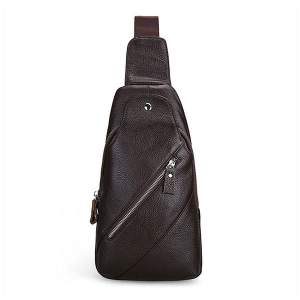 Mochila Informal De Cuero Genuino Para Hombre Mochila Informal Bandolera Bandolera