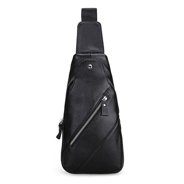 Mochila Informal De Cuero Genuino Para Hombre Mochila Informal Bandolera Bandolera