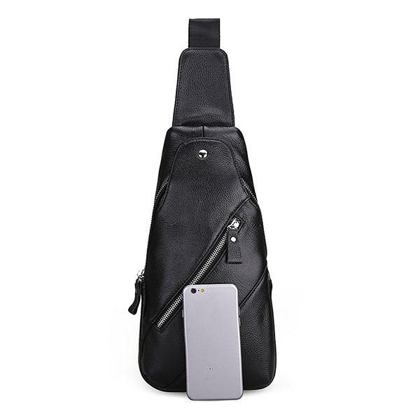 Mochila Informal De Cuero Genuino Para Hombre Mochila Informal Bandolera Bandolera