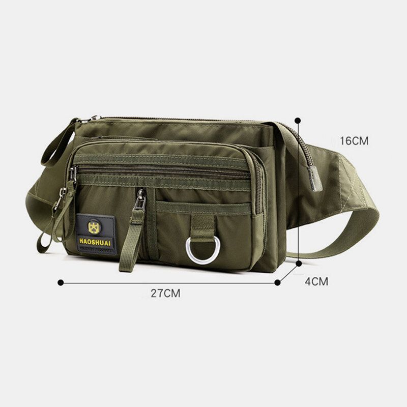 Moda Para Hombre Bolsillos Antirrobo Multicapa Caja Registradora Personal Bolsa De Pecho Bolsa De Cintura Bolsa De Hombro