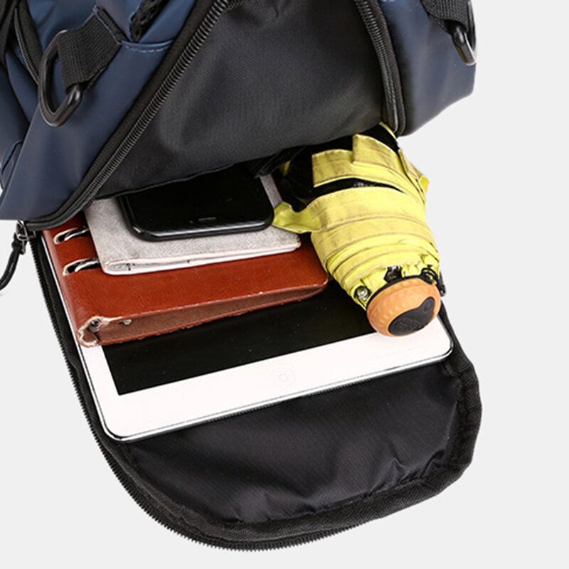 Moda Para Hombre Ligero Multifuncional Bandolera Bandolera Bolso En El Pecho Mochila Con Puerto De Carga Usb