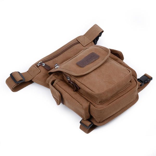 Riñonera De Lona Para Hombre Cinturón Para Exteriores Riñonera Motocicleta Tactical Drop Leg Bag