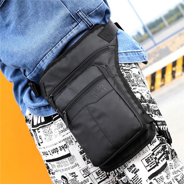 Riñonera Para Hombre Al Aire Libre Bolso Bandolera Multibolsillos De Nailon