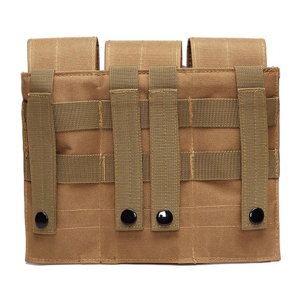 Soporte De Bolsa Triple Mag Drop Leg Bolsa De Revista Molle Bolsa De Clip De Cartucho