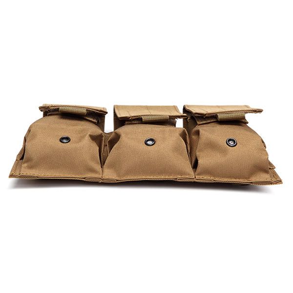 Soporte De Bolsa Triple Mag Drop Leg Bolsa De Revista Molle Bolsa De Clip De Cartucho