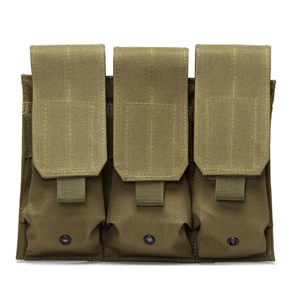 Soporte De Bolsa Triple Mag Drop Leg Bolsa De Revista Molle Bolsa De Clip De Cartucho