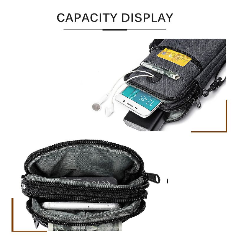 Soporte Para Pasaporte De Viaje Cartera De Pasaporte Con Cuello Colgante De Gran Capacidad Bolsa De Documentos Impermeable Multifunción Bolsa De Hombreajero Bolsa De Teléfono Bolsa De Cintura