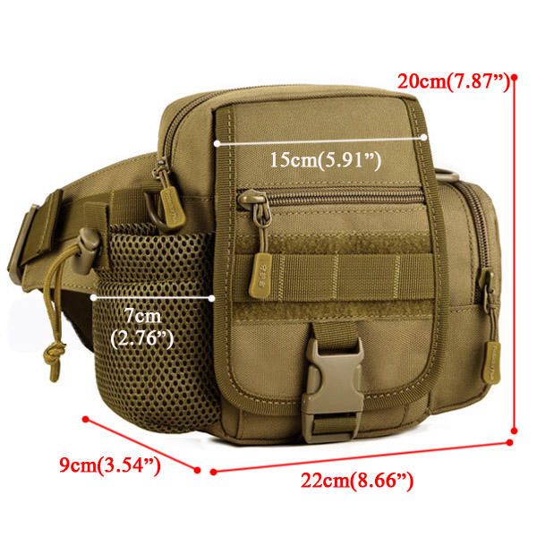 Tactical Multifunction Sports Riding Cintura Bolsa Capacidad Bolsa De Hervidor De Agua