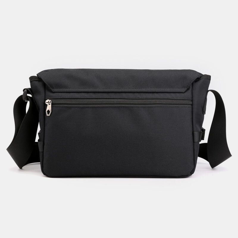 Unisex De Gran Capacidad Impermeable Sólido Multibolsillos Bolsa Para Portátil De 13.3 Pulgadas Bandolera Bandolera