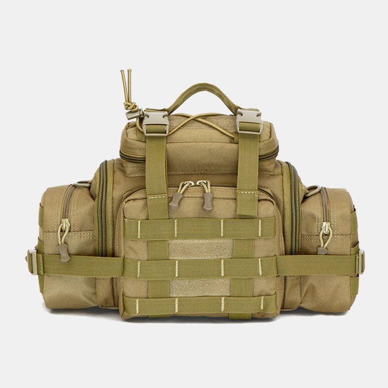 Unisex Nylon Camuflaje Táctico Montar Al Aire Libre Bolsa De Herramientas De Transporte Múltiple Bolso Bandolera Bolsa De Cintura