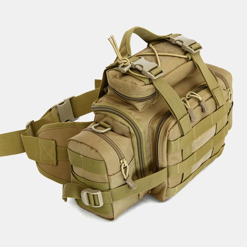 Unisex Nylon Camuflaje Táctico Montar Al Aire Libre Bolsa De Herramientas De Transporte Múltiple Bolso Bandolera Bolsa De Cintura