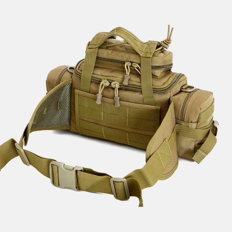 Unisex Nylon Camuflaje Táctico Montar Al Aire Libre Bolsa De Herramientas De Transporte Múltiple Bolso Bandolera Bolsa De Cintura